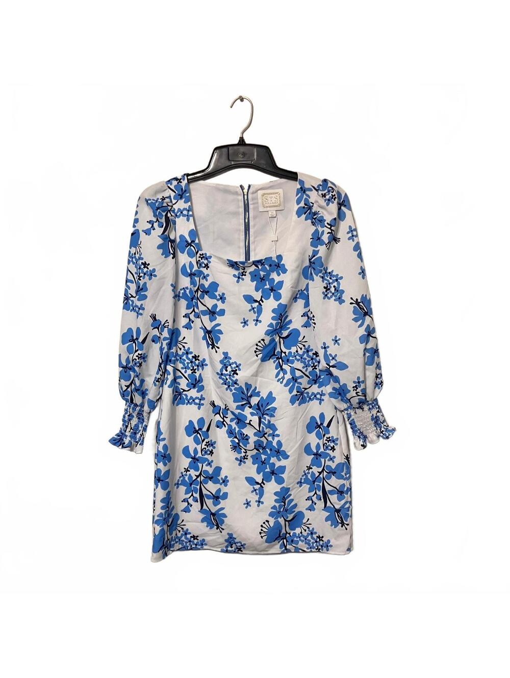 STS Sail to Sable Monkee's Coastal Puff Sleeve Floral Shift Dress XS-New $248